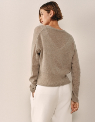 Layering Cashmere Cardigan - Hot Chocolate