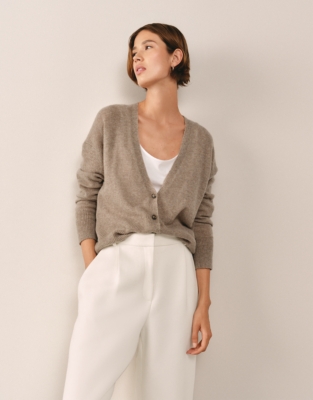 Layering Cashmere Cardigan - Hot Chocolate