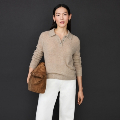 Layering Cashmere Collared Jumper