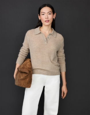 Layering Cashmere Collared Jumper
