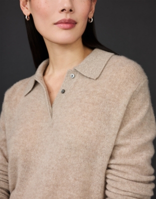 Layering Cashmere Collared Jumper
