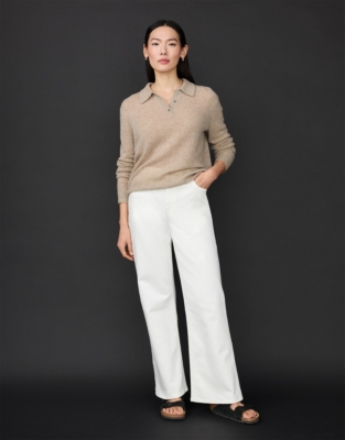 Layering Cashmere Collared Jumper