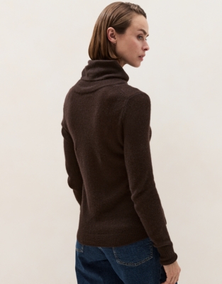 Layering Cashmere Funnel Neck Jumper