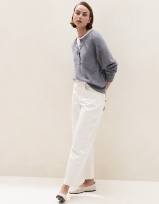 Layering Cashmere Knitted Henley