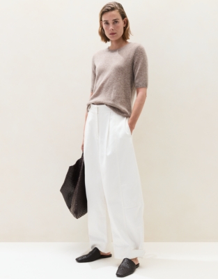 Layering Cashmere Knitted T-shirt