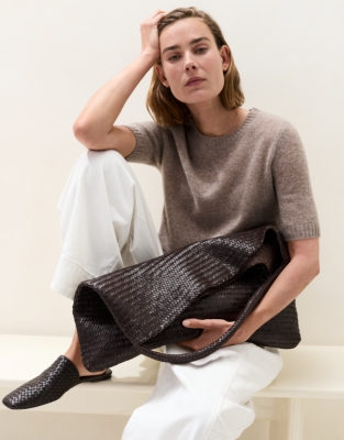Layering Cashmere Knitted T-shirt