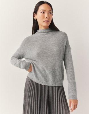 Layering Cashmere Mock Neck Jumper