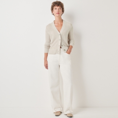 Layering Cashmere Sparkle Cardigan