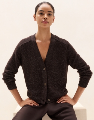 Layering Cashmere Sparkle Cardigan