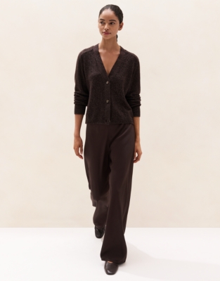Layering Cashmere Sparkle Cardigan