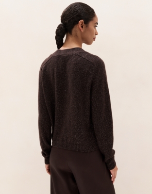 Layering Cashmere Sparkle Cardigan