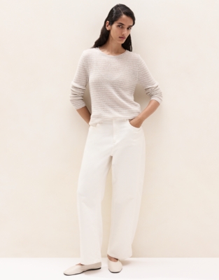 Layering Cashmere Sparkle Stripe Jumper