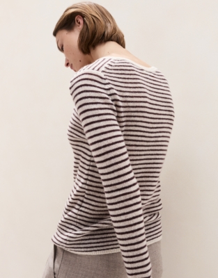 Layering Cashmere Stripe Jumper