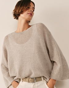 Layering Cashmere Wide Sleeve Jumper