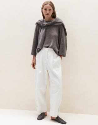 Layering Cashmere Wide Sleeve Knitted Jumper