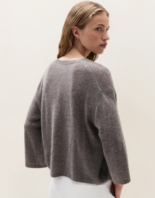 Layering Cashmere Wide Sleeve Knitted Jumper