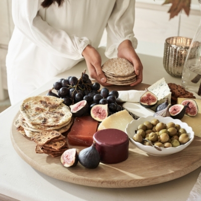 Lazy Susan Wooden Oak Board