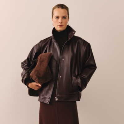 Leather Batwing Jacket Coats Jackets The White Company UK