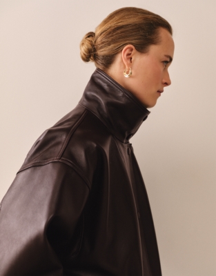 Leather Batwing Jacket
