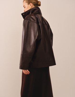 Leather Batwing Jacket