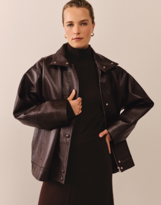 Leather Batwing Jacket