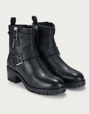 White company biker on sale boots