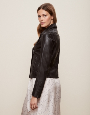 White company 2025 leather jacket