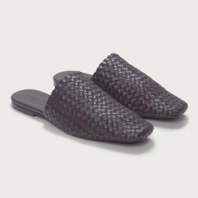 Leather Braided Mules