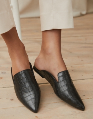 flat mule loafers