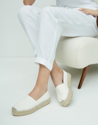 White store company espadrilles