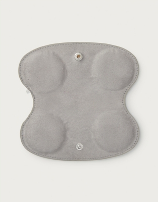 Leather Glasses Case - Soft Gray