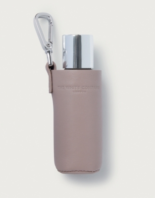 Leather Hand Sanitiser Key Ring Accessories The White Company UK