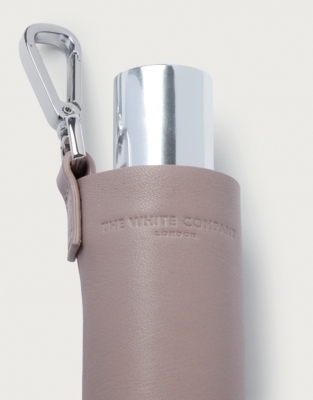 Leather Hand Sanitiser Key Ring Accessories The White Company UK
