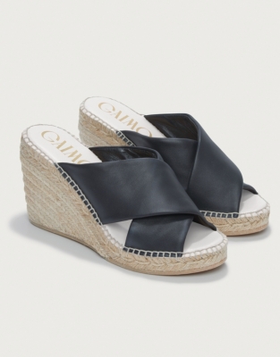 Espadrille discount mule wedge