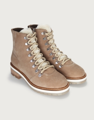 White best sale hiker boots