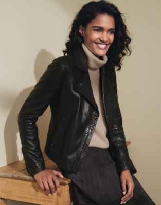 Massimo dutti 2024 ladies leather jackets