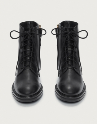 Leather Lace-Up Classic Boots | All Clothing Sale | The White Company US