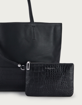 Download Leather Mock Croc Shopper Bag | Accessories Sale | The ...