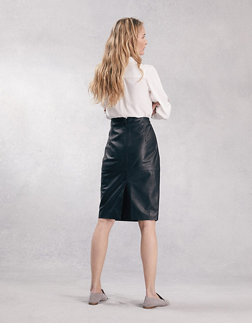 Leather Pencil Skirt | Skirts & Shorts | The White Company UK