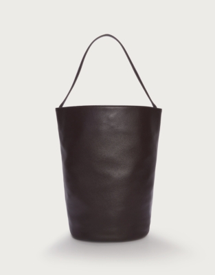 Leather Sculptural Bucket Bag
