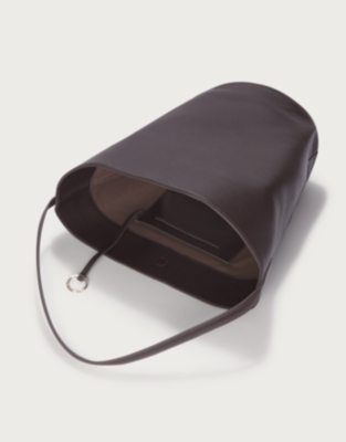 Leather Sculptural Bucket Bag