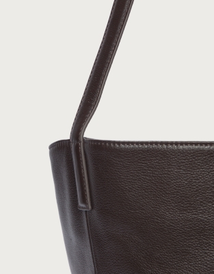 Leather Sculptural Bucket Bag