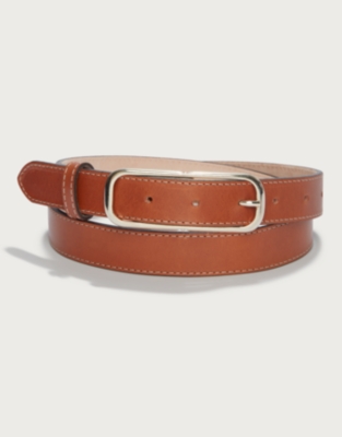 Leather Skinny Belt