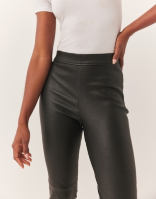 Leather Slim Trousers