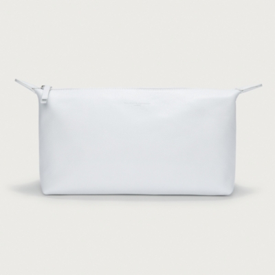 White deals cosmetic bag