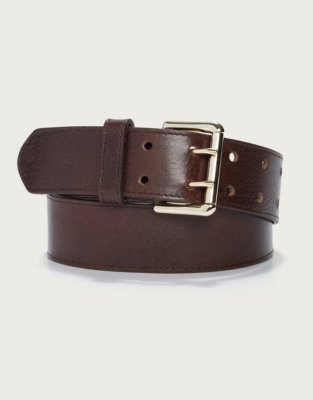 Leather Wide-Waist Belt | Accessories Sale | The White Company UK