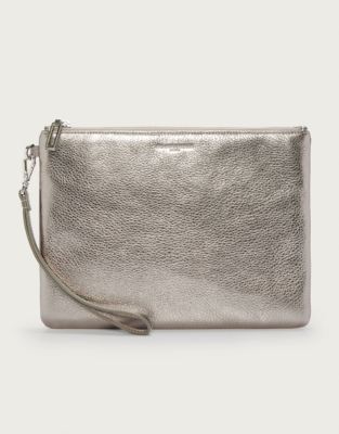 Leather Wristlet Clutch Bag | Accessories Sale | The White Company UK