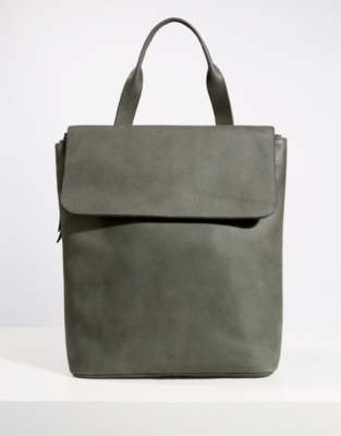 Leather Zip Top Backpack Accessories Sale The White Company UK