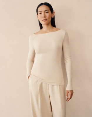 Lightweight Layering Top With Cashmere
