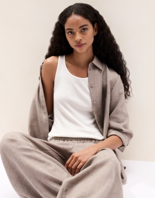 Lightweight Layering Vest With Cashmere